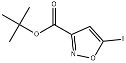 5-碘异唑-3-羧酸叔丁酯 结构式