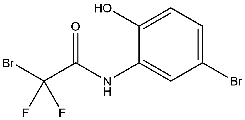 2-bromo-N-(5-bromo-2-hydroxyphenyl)-2,2-difluoroacetamide 结构式