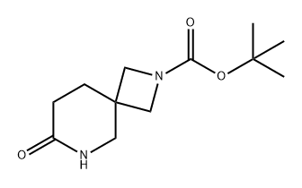 2,6-Diazaspiro[3.5]nonane-2-carboxylic acid, 7-oxo-, 1,1-dimethylethyl ester 结构式