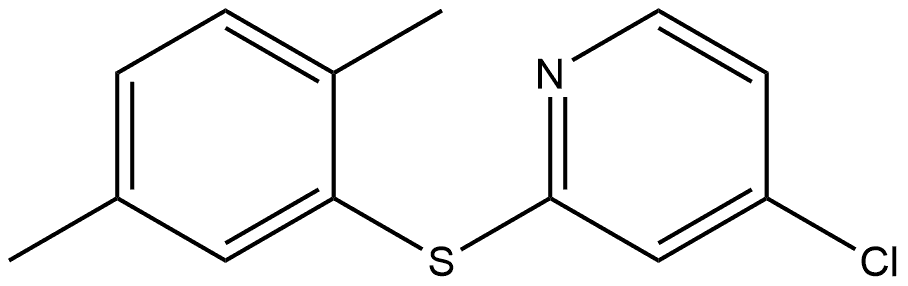 4-Chloro-2-[(2,5-dimethylphenyl)thio]pyridine 结构式