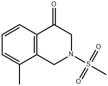 8-甲基-2-(甲基磺酰基)-2,3-二氢异喹啉-4(1H)-酮 结构式