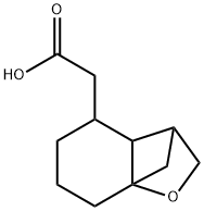 2H-3,7a-Methanobenzofuran-4-acetic acid, hexahydro- 结构式