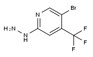 5-溴-2-肼基-4-(三氟甲基)吡啶 结构式