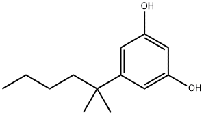 5-(1,1-二甲基戊基)间苯二酚 结构式