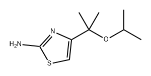 4-(2-异丙基丙-2-基)噻唑-2-胺 结构式