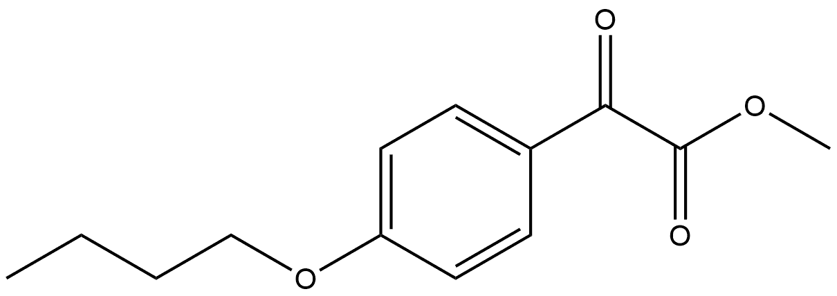 Methyl 4-butoxy-α-oxobenzeneacetate 结构式