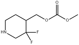 Carbonic acid, (3,3-difluoro-4-piperidinyl)methyl methyl ester 结构式