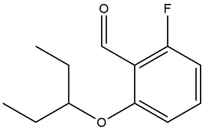 2-fluoro-6-(pentan-3-yloxy)benzaldehyde 结构式