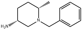 3-Piperidinamine, 6-methyl-1-(phenylmethyl)-, (3R,6S)- 结构式