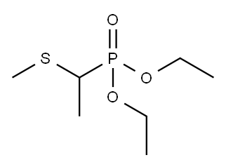 Phosphonic acid, P-[1-(methylthio)ethyl]-, diethyl ester 结构式