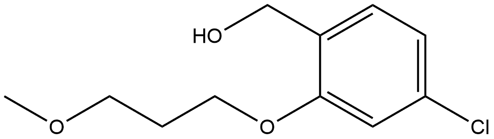 4-Chloro-2-(3-methoxypropoxy)benzenemethanol 结构式