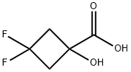 3,3-二氟-1-羟基环丁烷-1-羧酸 结构式