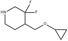 Piperidine, 4-[(cyclopropyloxy)methyl]-3,3-difluoro- 结构式