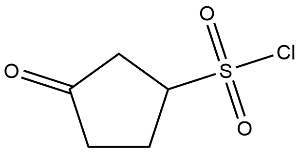 3-OXOCYCLOPENTANE-1-SULFONYL CHLORIDE 结构式