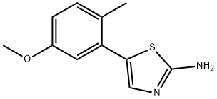 5-(5-Methoxy-2-methylphenyl)thiazol-2-amine 结构式