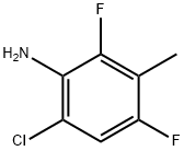 6-Chloro-2,4-difluoro-3-methylaniline 结构式