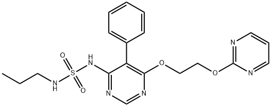 Sulfamide, N-[5-phenyl-6-[2-(2-pyrimidinyloxy)ethoxy]-4-pyrimidinyl]-N'-propyl- 结构式