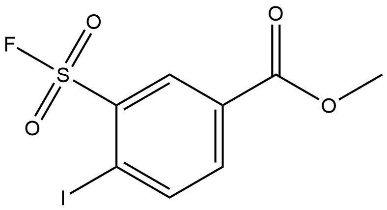 Methyl 3-(fluorosulfonyl)-4-iodobenzoate 结构式