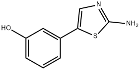 3-(2-Aminothiazol-5-yl)phenol 结构式