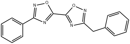 5-(3-Benzyl-1,2,4-oxadiazol-5-yl)-3-phenyl-1,2,4-oxadiazole 结构式