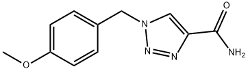 1H-1,2,3-Triazole-4-carboxamide, 1-[(4-methoxyphenyl)methyl]- 结构式