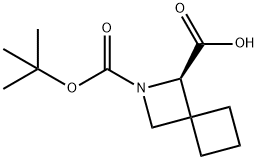 (R)-2-(叔丁氧羰基)-2-氮杂螺[3.3]庚烷-1-羧酸 结构式