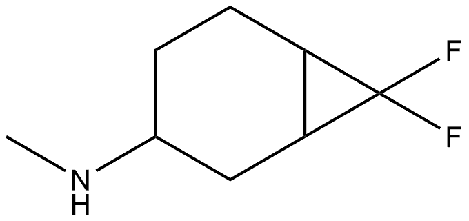 7,7-difluoro-N-methylbicyclo[4.1.0]heptan-3-amine 结构式