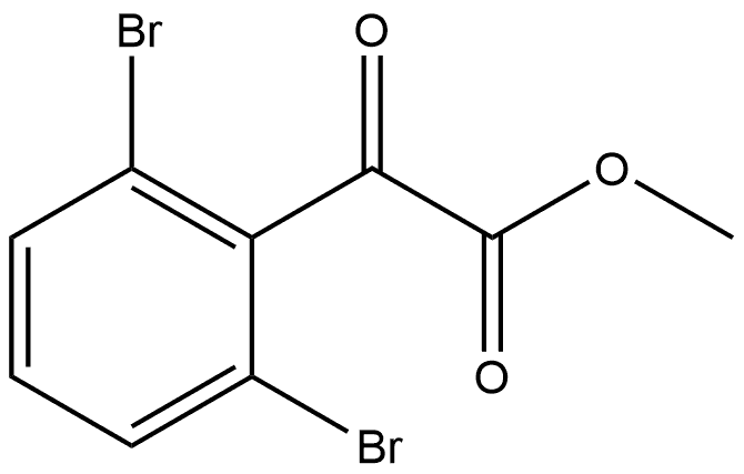 Methyl 2,6-dibromo-α-oxobenzeneacetate 结构式