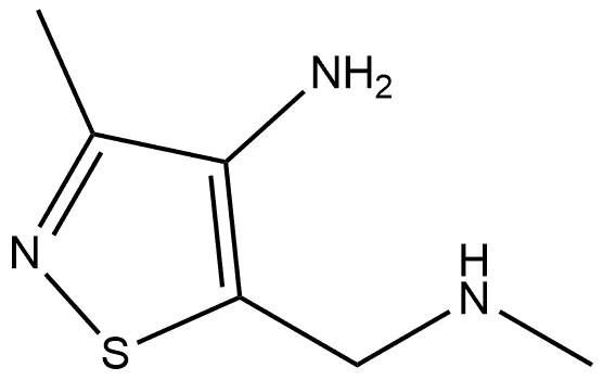 3-methyl-5-((methylamino)methyl)isothiazol-4-amine 结构式
