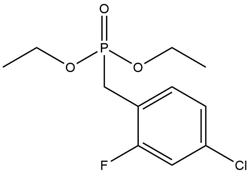 Diethyl P-[(4-chloro-2-fluorophenyl)methyl]phosphonate 结构式