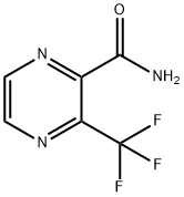 2-Pyrazinecarboxamide, 3-(trifluoromethyl)- 结构式