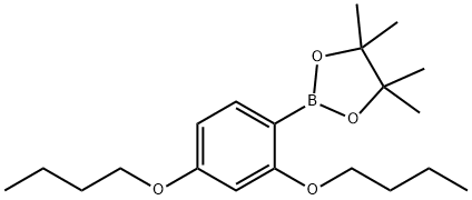 2-(2,4-二氧苯基)-4,4,5,5-四甲基-1,3,2-二恶硼烷 结构式