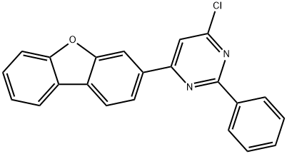 4-氯-6-(二苯并[b,d]呋喃-3-基)-2-苯基嘧啶 结构式