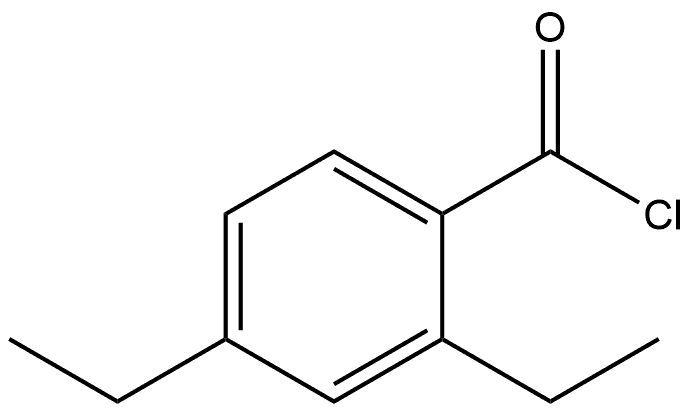 2,4-Diethylbenzoyl chloride 结构式