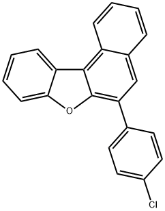 6-(4-氯苯基)萘并[2,1-B]苯并呋喃 结构式