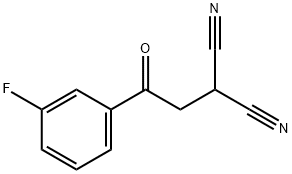 Propanedinitrile, 2-[2-(3-fluorophenyl)-2-oxoethyl]- 结构式