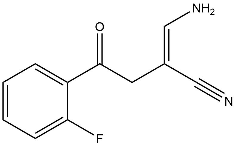 Benzenebutanenitrile, α-(aminomethylene)-2-fluoro-γ-oxo-, (αZ)- 结构式