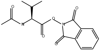 Valine, N-acetyl-, 1,3-dihydro-1,3-dioxo-2H-isoindol-2-yl ester 结构式