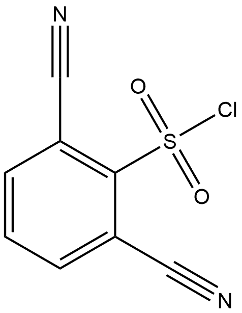 2,6-二氰基苯磺酰氯 结构式