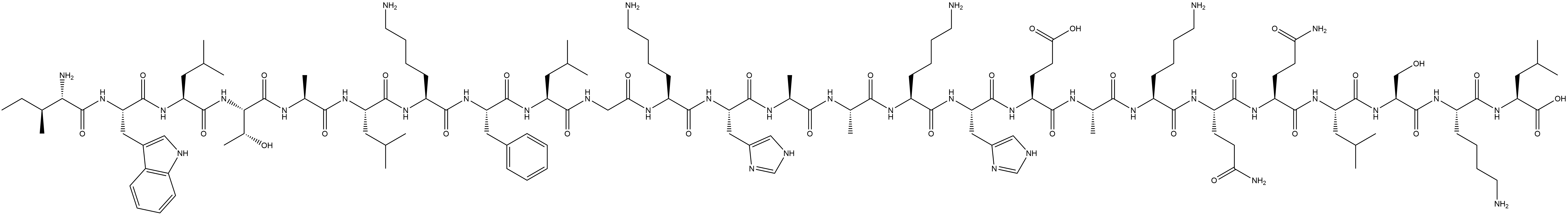内体溶解肽L17E 结构式