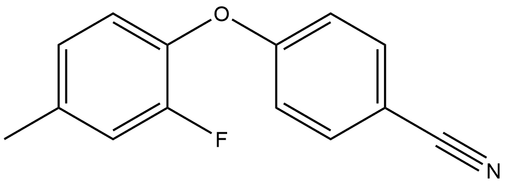 4-(2-Fluoro-4-methylphenoxy)benzonitrile 结构式