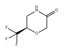 3-Morpholinone, 6-(trifluoromethyl)-, (6R)- 结构式