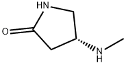 (4R)-4-(甲氨基)-2-吡咯烷酮 结构式