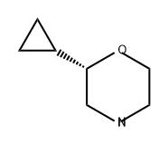 (2S)-2-环丙基吗啉 结构式