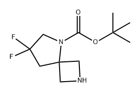 2,5-Diazaspiro[3.4]octane-5-carboxylic acid, 7,7-difluoro-, 1,1-dimethylethyl ester 结构式
