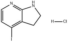 4-碘-2,3-二氢-1H-吡咯并[2,3-B]吡啶盐酸盐 结构式