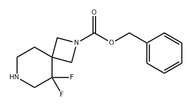 2,7-Diazaspiro[3.5]nonane-2-carboxylic acid, 5,5-difluoro-, phenylmethyl ester 结构式