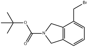 2H-Isoindole-2-carboxylic acid, 4-(bromomethyl)-1,3-dihydro-, 1,1-dimethylethyl ester 结构式