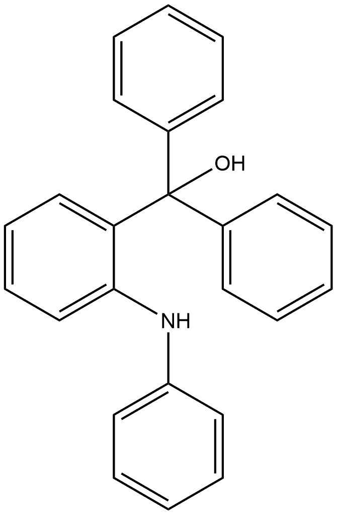 Benzenemethanol, α,α-diphenyl-2-(phenylamino)- 结构式