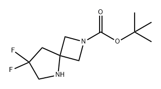 2,5-Diazaspiro[3.4]octane-2-carboxylic acid, 7,7-difluoro-, 1,1-dimethylethyl ester 结构式